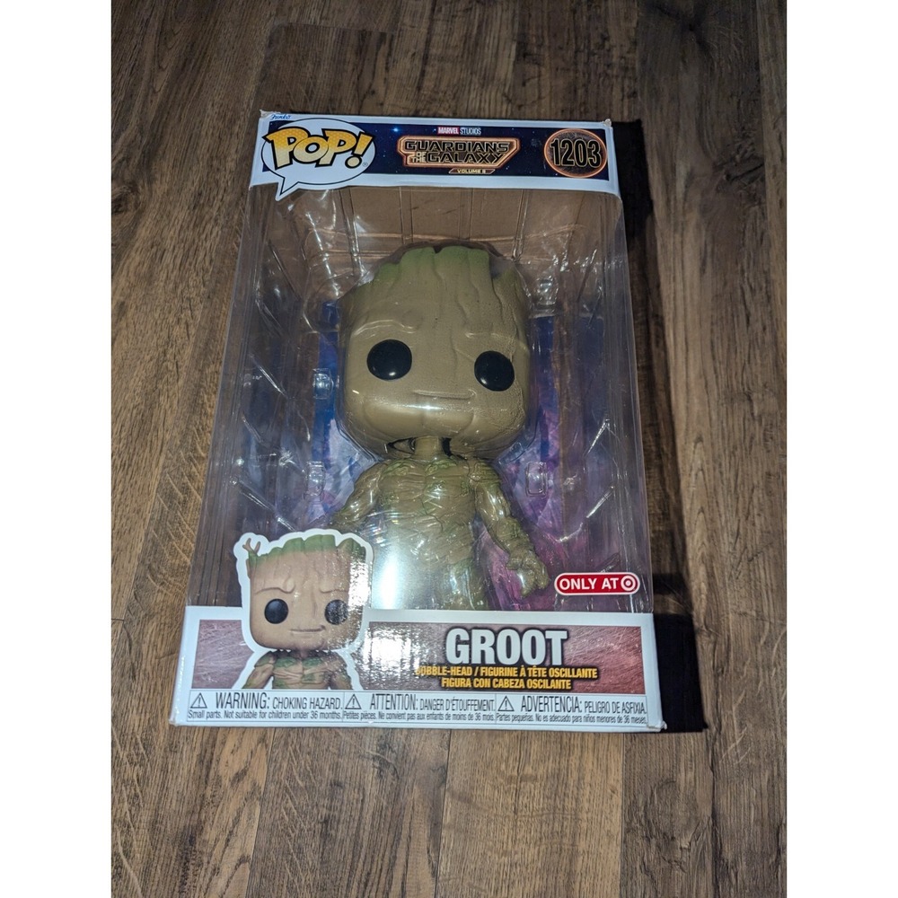 Funko Pop! Vinyl Jumbo 10 in: Marvel Groot Target (Exclusive) DAMAGED OPEN BOX
